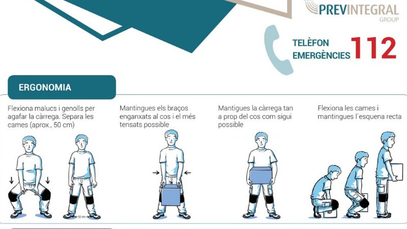 Nova infografia sobre manipulació de càrregues